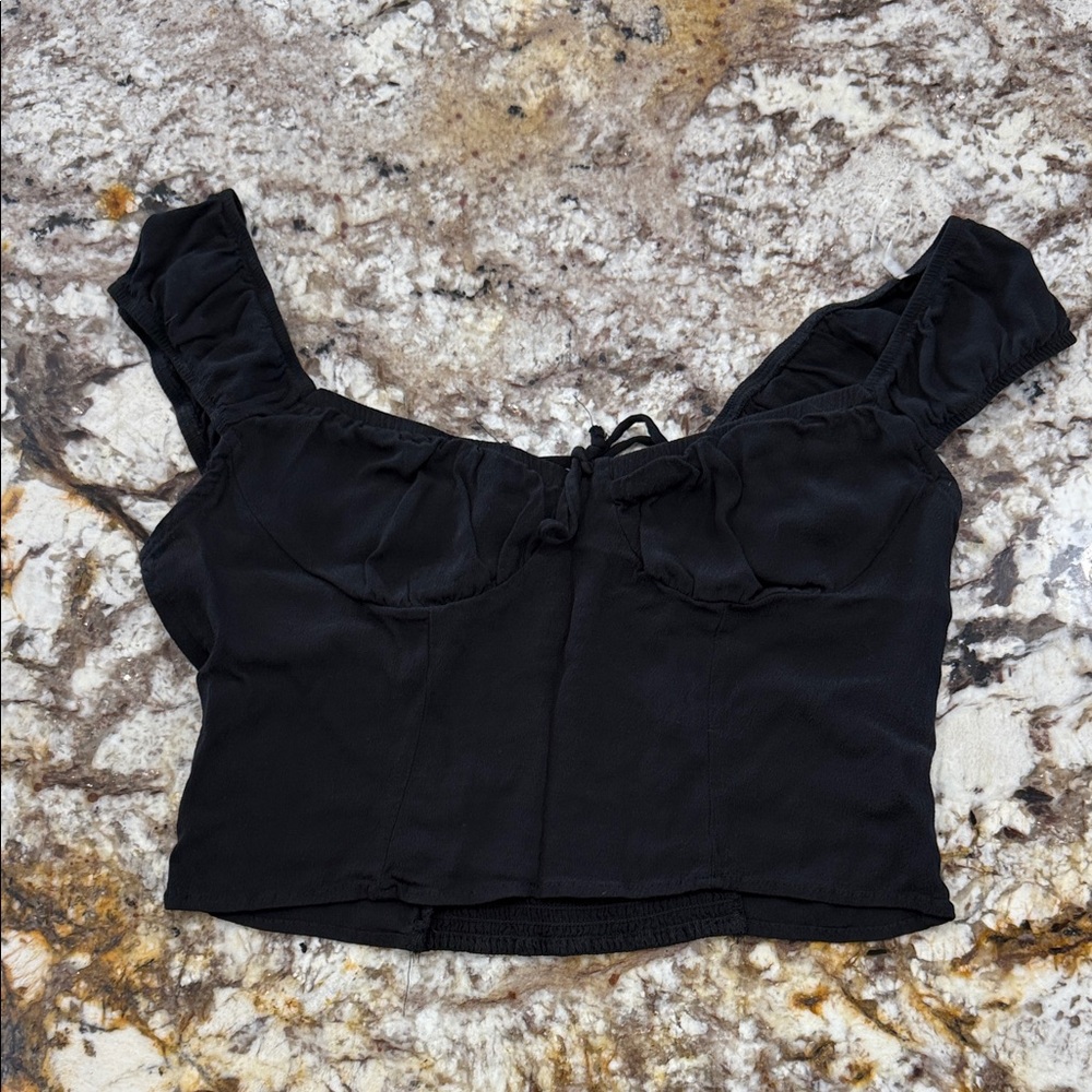 Wild Fable Black Crop Top